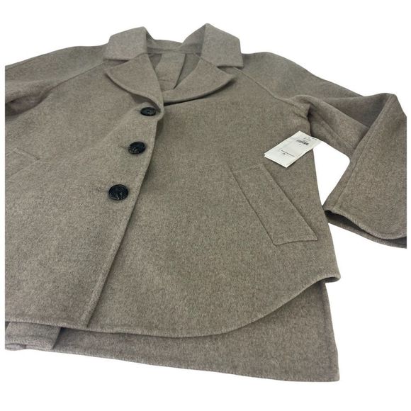 Banana Double Face Box Pleat Swing Coat - NWT - SZ Small - Picture 2 of 11